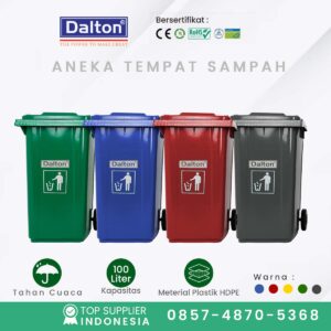 Tempat sampah beroda 100 liter Dalton