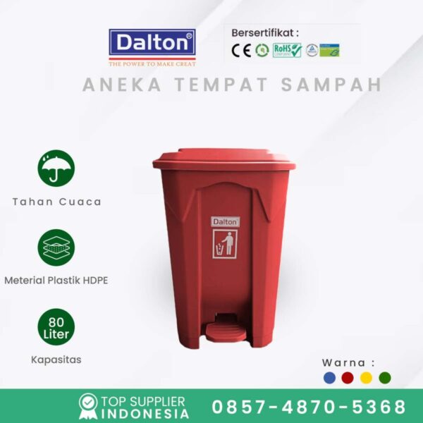 Tempat Sampah Injak 80 Liter