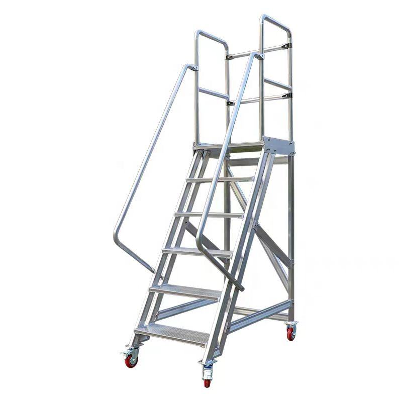 Jual Tangga dorong Rolling Ladders Mobile stairs 3 Meter