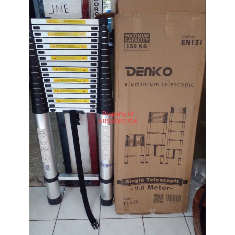 Tangga Teleskopik Lipat Single Lurus 9 Meter TLA20 Denko