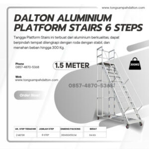 Tangga dorong Rolling Ladders Mobile stairs 1.5 meter