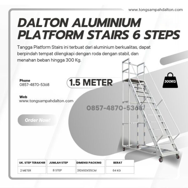 Tangga dorong Rolling Ladders Mobile stairs 1.5 meter