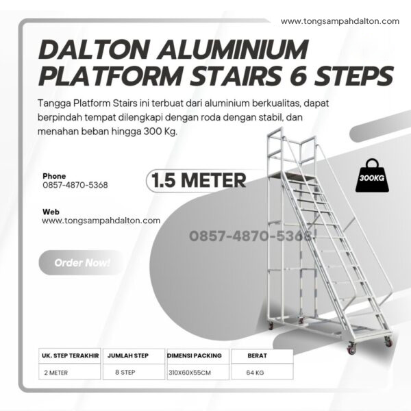 Tangga dorong Rolling Ladders Mobile stairs 1.5 meter
