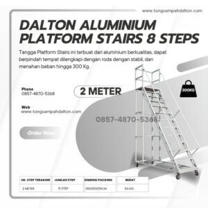 Tangga dorong Rolling Ladders Mobile stairs 2 meter