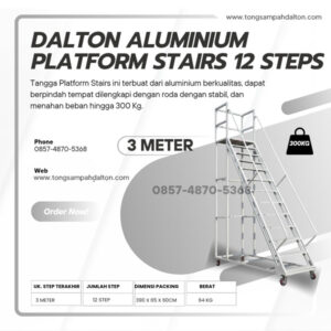 Tangga dorong Rolling Ladders Mobile stairs 3 Meter