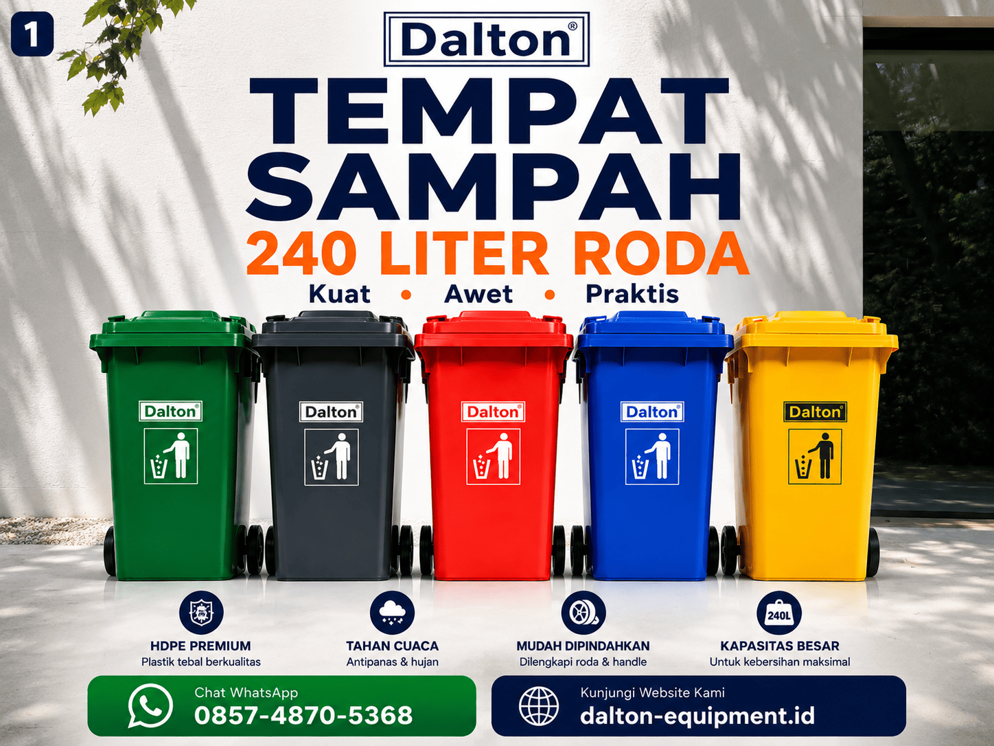 tempat sampah 240 liter